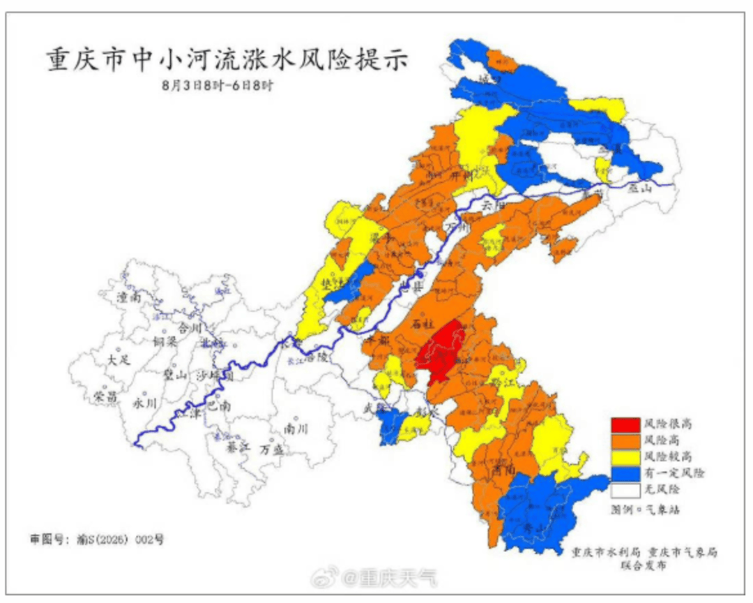 重庆降温了!8月主城区最高温大致稳定在35℃左右