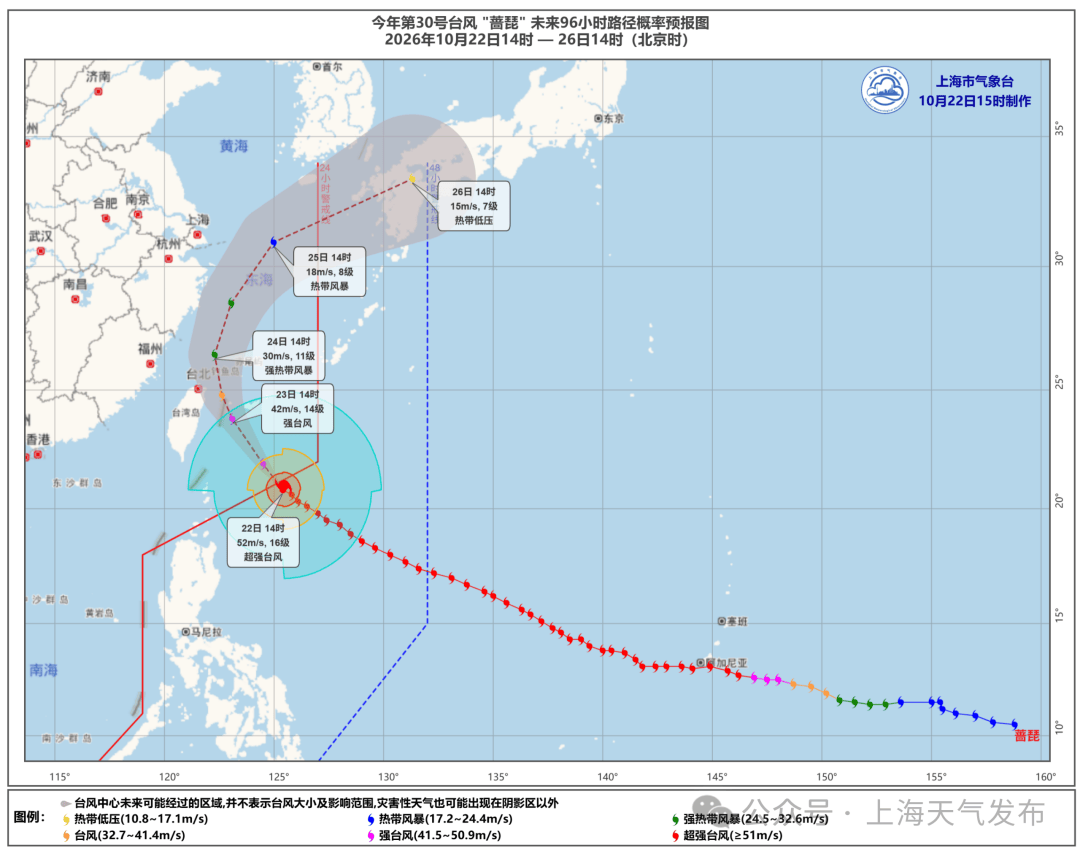 受台风“蔷琵”影响，上海将迎来集中风雨时段